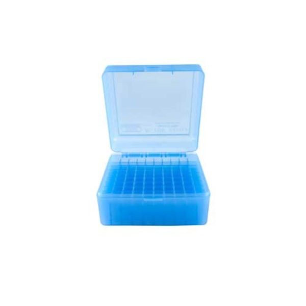 MTM Case gard RM-100 Patronenbox blau transparent